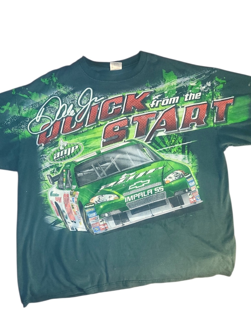 Dale Earnhardt Jr. #88 Nascar T-shirt Men's XL Amp Energy Quick from the Start